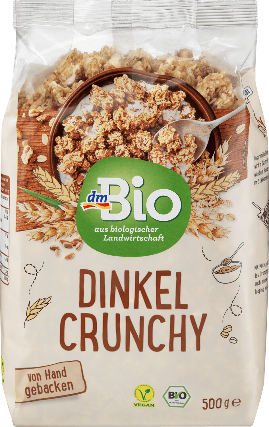 dm Bio Knuspermüsli Dinkel Crunchy (500g) ab 2,55 € | Preisvergleich ...