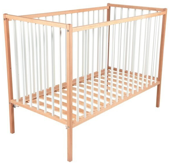 Combelle Lit bébé Rémi 70 x 140 cm blanc/naturel (152408)