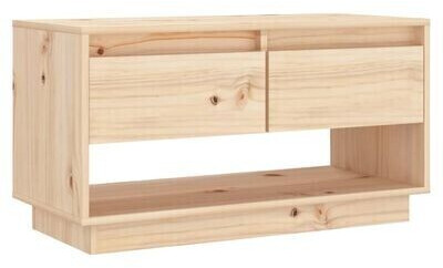 vidaXL TV Cabinet 74x34x40 cm Solid Wood Pine