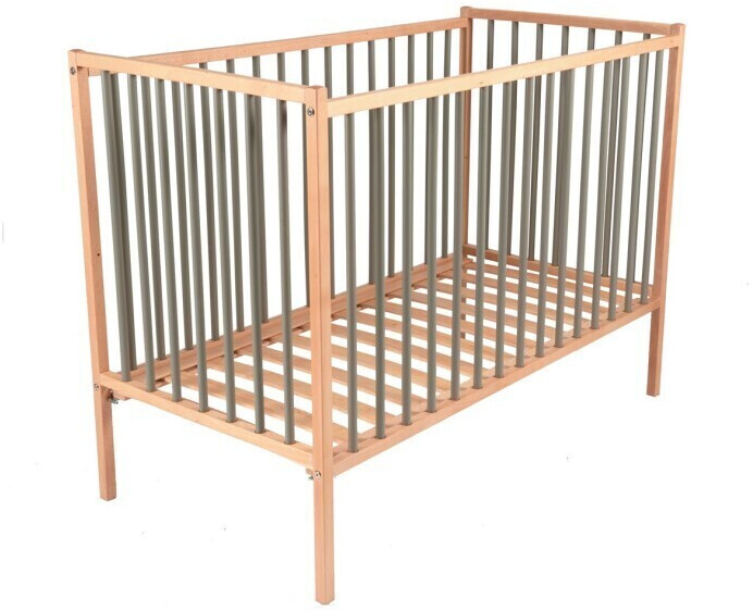 Combelle Lit bébé Rémi 60 x 120 cm gris/naturel (152009)