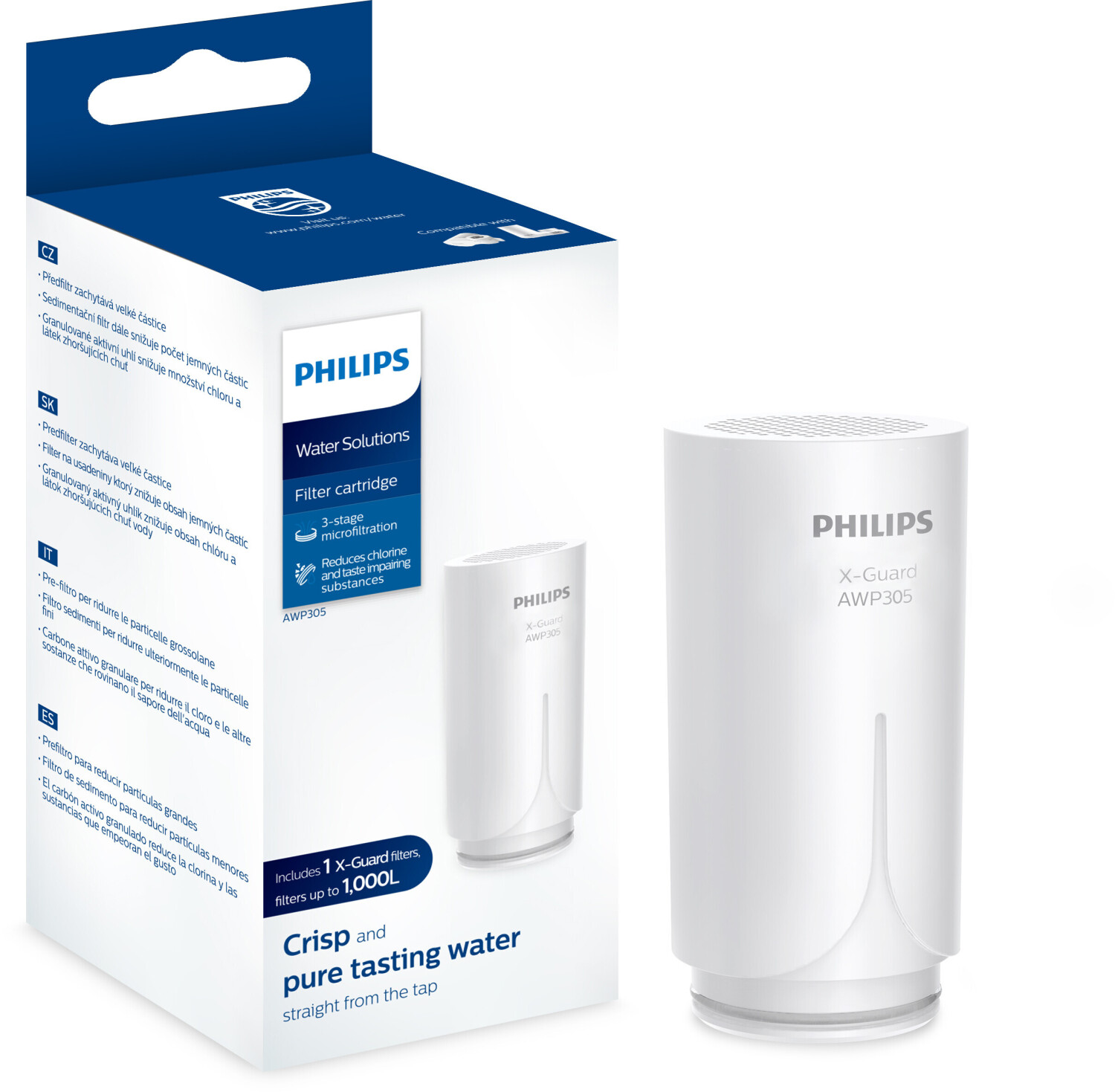 Philips Water Jarra con filtro de agua de 2,6 l con filtro Philips