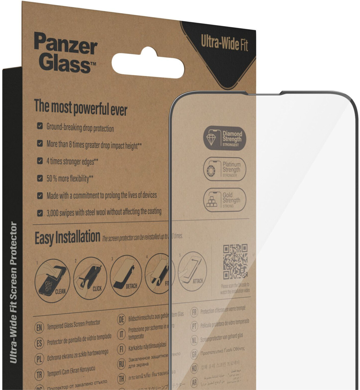 Panzerglass Protection d'écran Ultra Wide Fit Galaxy S23 Ultra
