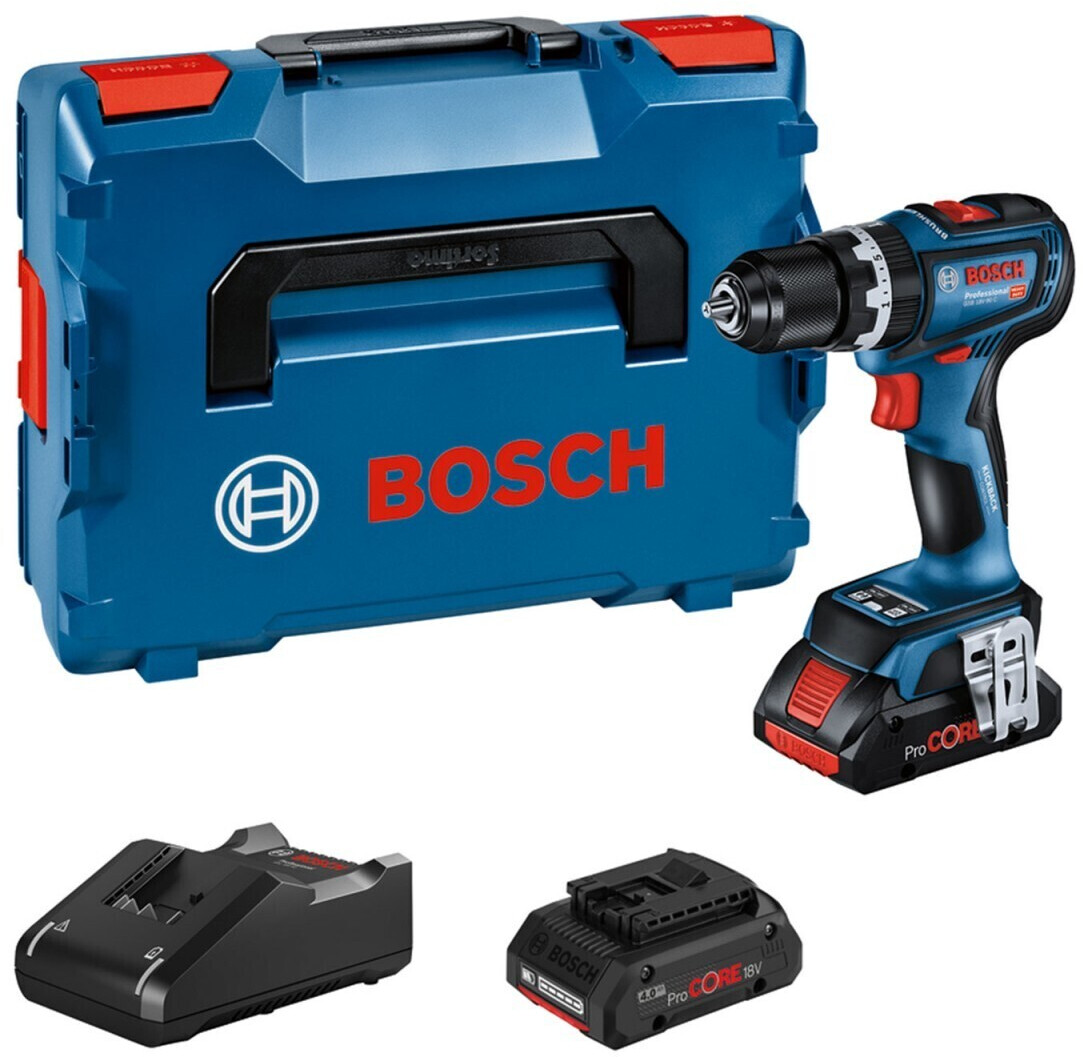 Bosch GSB 18V-90 C (2x 4,0 Ah ProCORE + charger + L-Boxx)