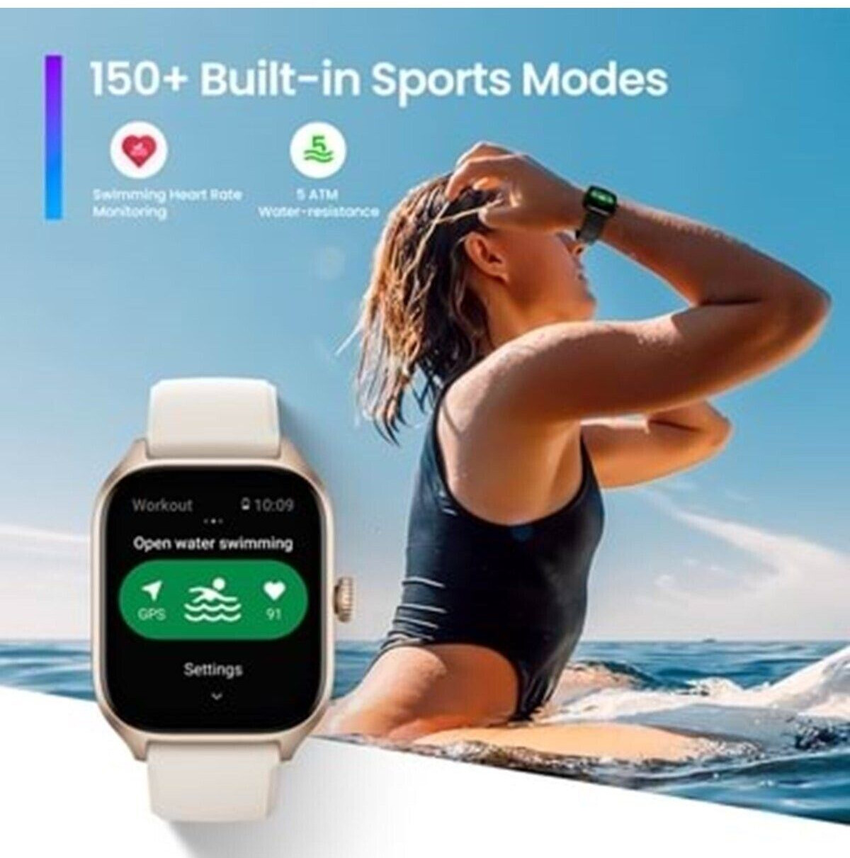 Amazfit GTS 2 Montre Connectée Femme Homme Smartwatch, GPS
