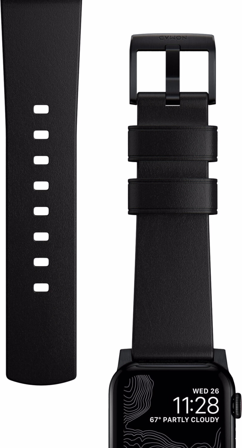 Nomad Goods Modern Leather 44/42mm Black/Black