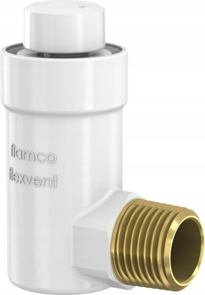 Flamco Flexvent H Eck-Schwimmerentlüfter 1/2" AG weiß (27711)