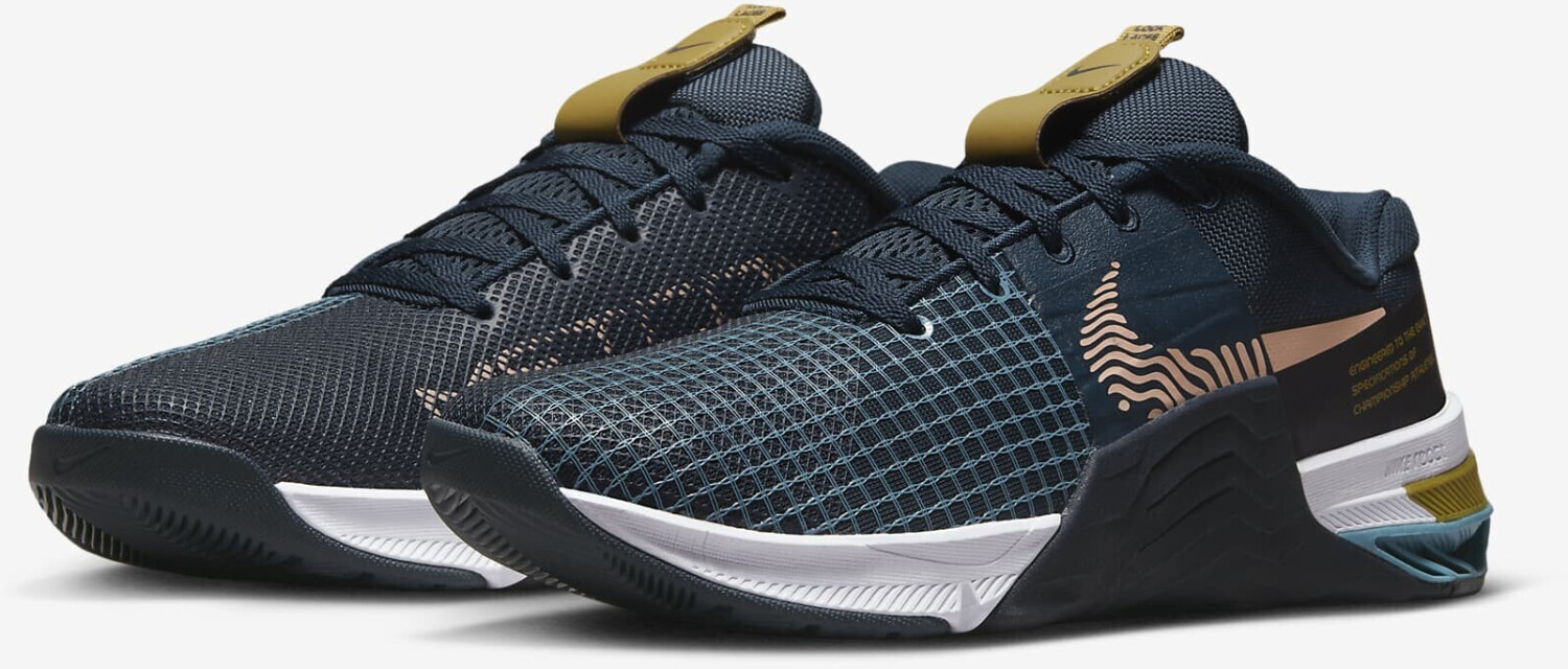 Buy Nike Metcon 8 armory navy obsidian cerulean arctic orange from