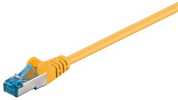BIGtec Ethernet LAN Patchkabel CAT 6A S/FTP 0,25m gelb