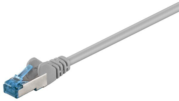 BIGtec Ethernet LAN Patchkabel CAT 6A S/FTP 0,25m grau