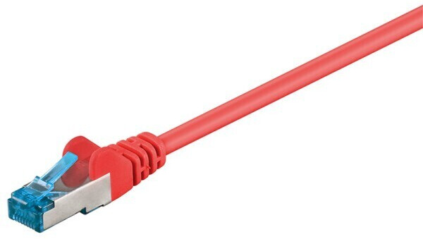 BIGtec Ethernet LAN Patchkabel CAT 6A S/FTP 0,25m rot