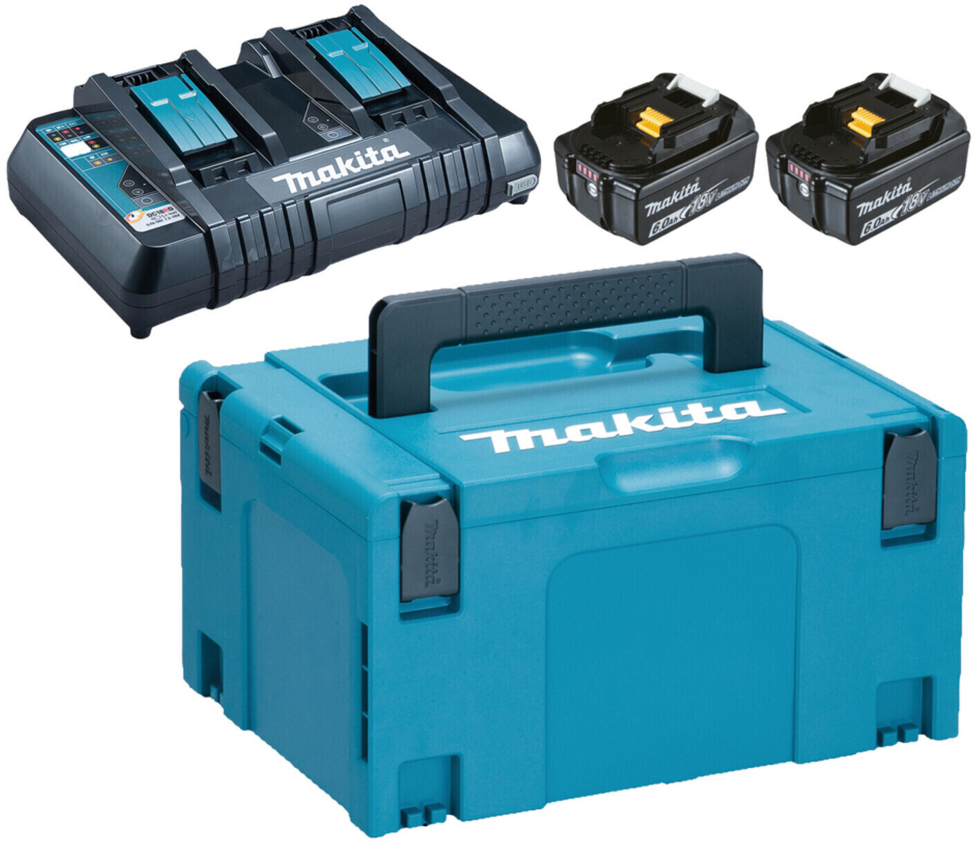 Makita Energy Kit BL1860B + DC18RD + Makpac (198077-8)