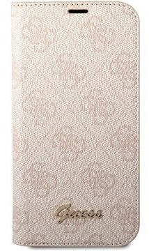 Cover Book Cover IPHONE 14 Guess Faux Leather Pink Pop-Up