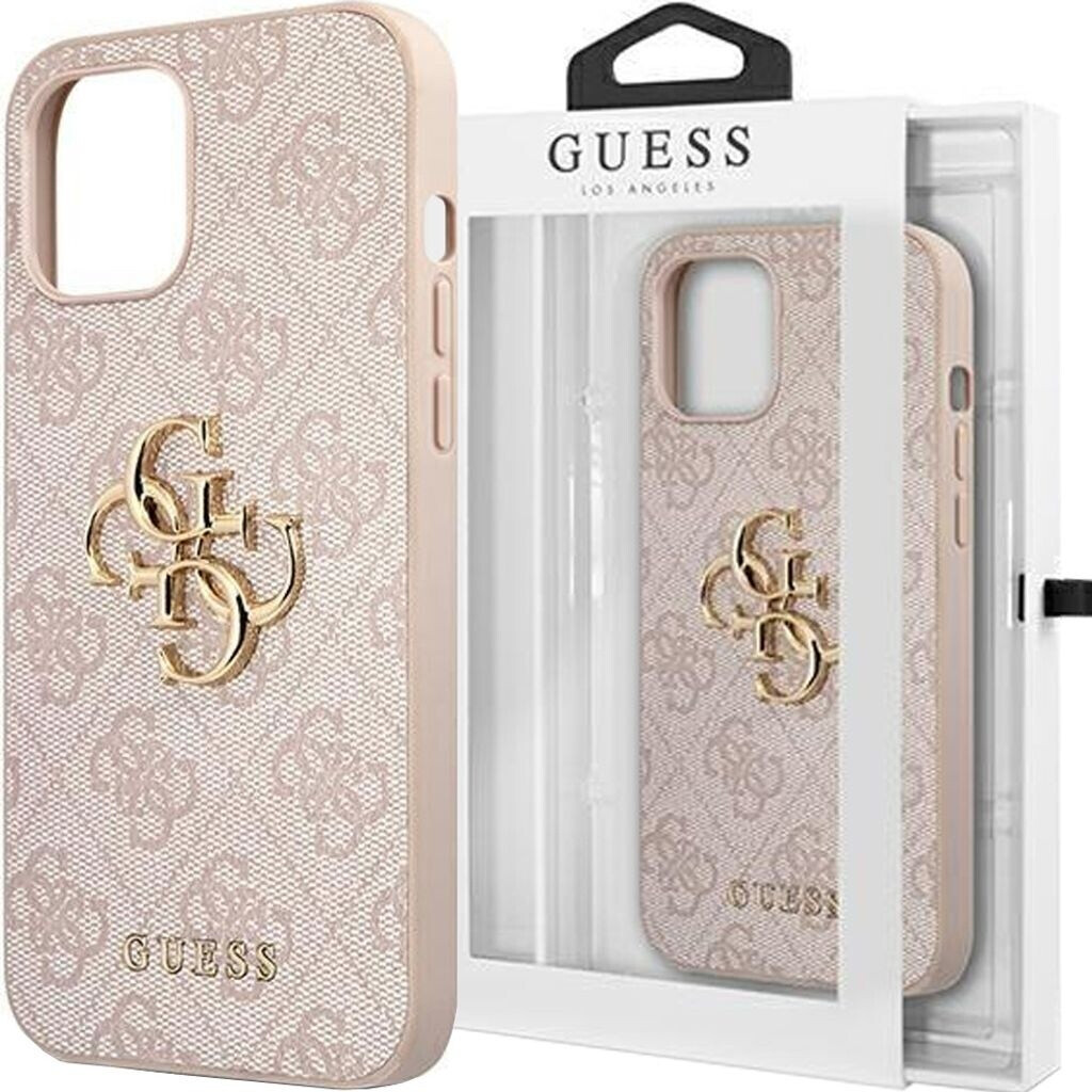 Custodia Guess Logo Dorato Per IPhone 14 Pro Max – Marrone, Elegante E Raffinata
