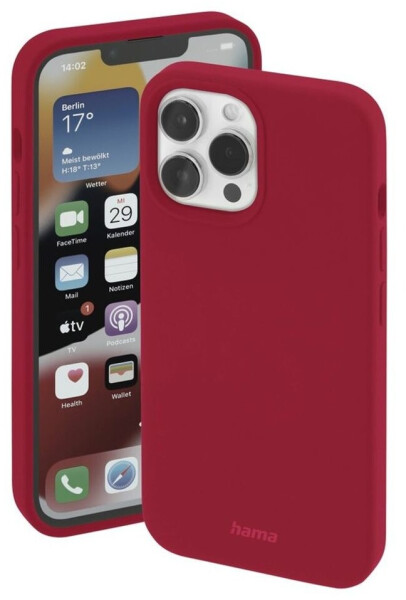 Hama MagCase Finest Feel PRO Cover Apple iPhone 14 Pro Rot, Bild 2