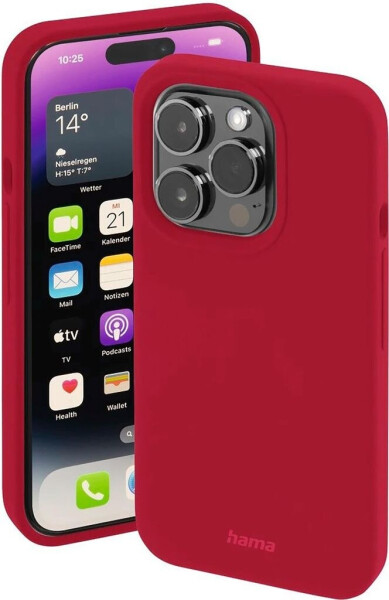 Hama MagCase Finest Feel PRO Cover Apple iPhone 14 Pro Rot, Bild 3