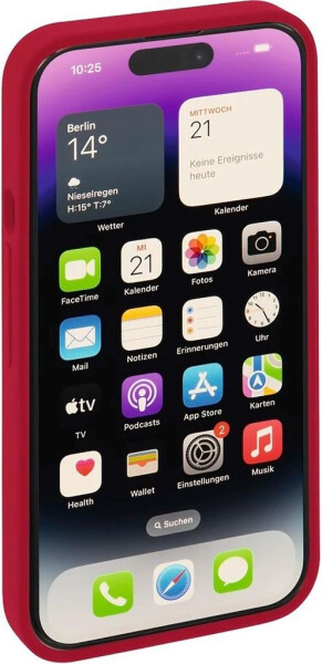 Hama MagCase Finest Feel PRO Cover Apple iPhone 14 Pro Rot, Bild 6
