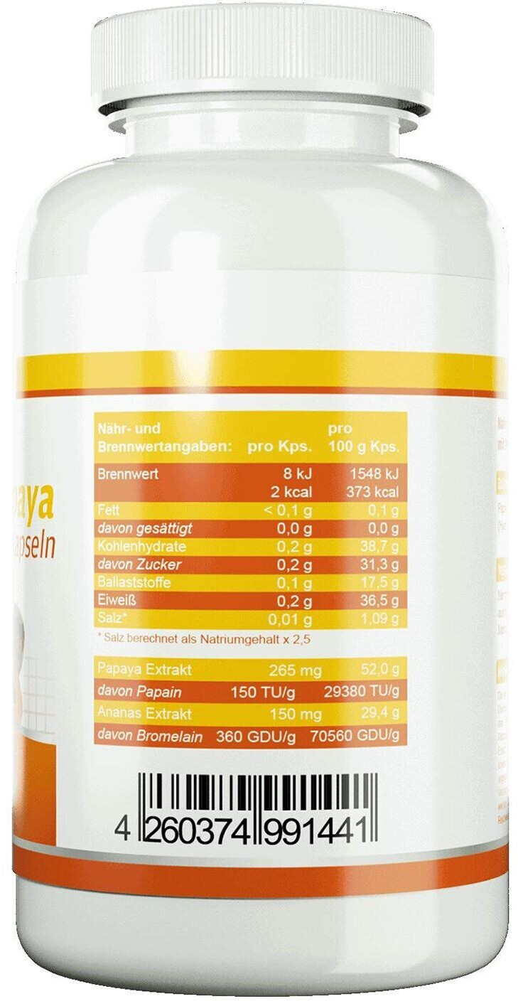 Zec+ Nutrition Health+ AnanasPapaya Kapseln (120 Stk.) ab 30,70