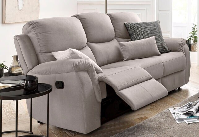 Atlantic Home Collection 3-Sitzer Sofa mit Relaxfunktion (8743386949-0)  hellgrau ab 899,99 € | Preisvergleich bei