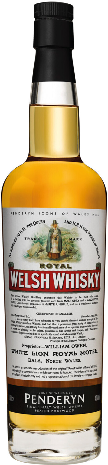 Penderyn Distillery ROYAL Welsh Whisky 0,7l 43%