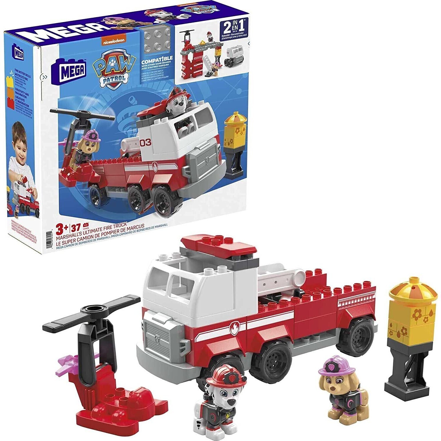 Jouet Mon super camion de pompiers 2 en 1 pour enfant