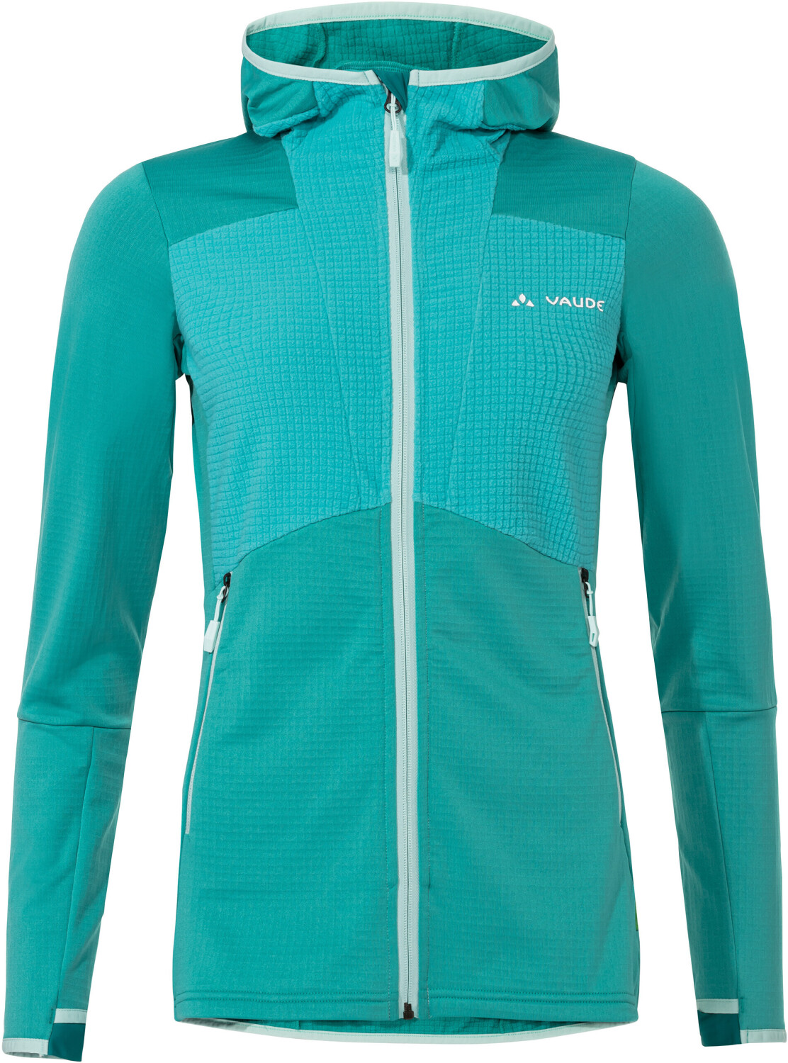 VAUDE Women's Monviso Hooded Grid Fleece Jacket lake