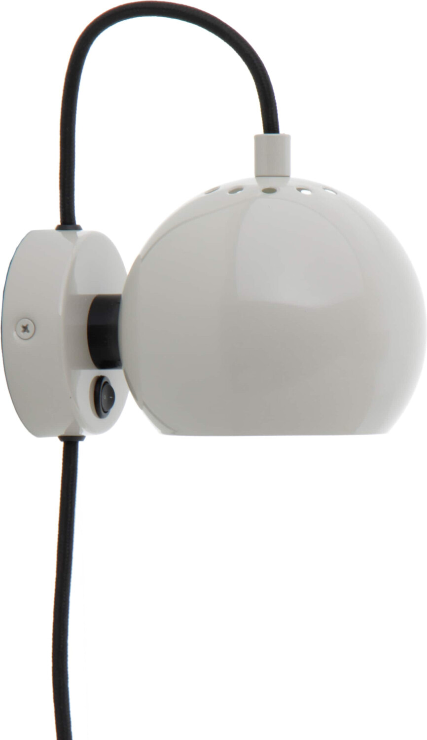 Frandsen Ball Wall Lamp glossy pale grey