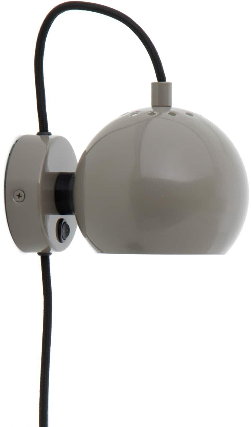 Frandsen Ball Wall Lamp glossy warm grey