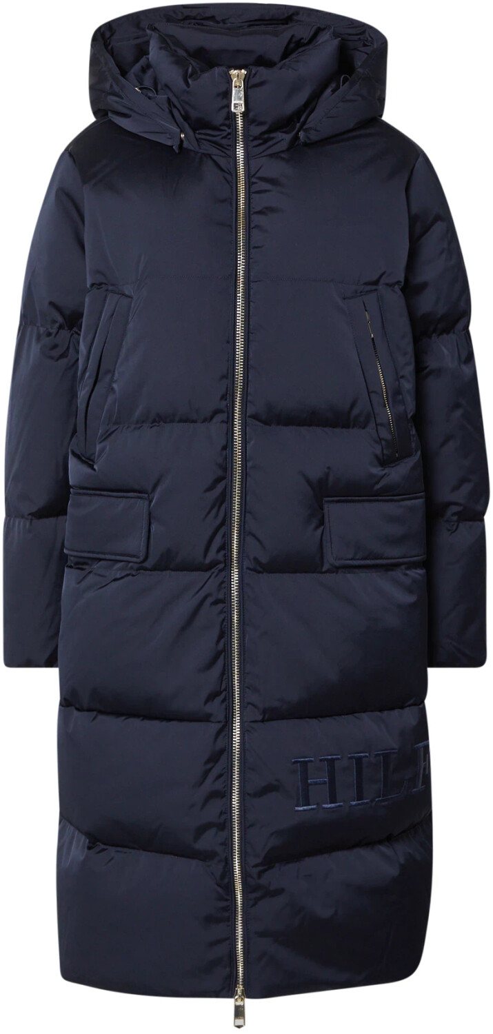 Buy Tommy Hilfiger Sateen Down Hooded Maxi Coat (WW0WW35933) blue 
