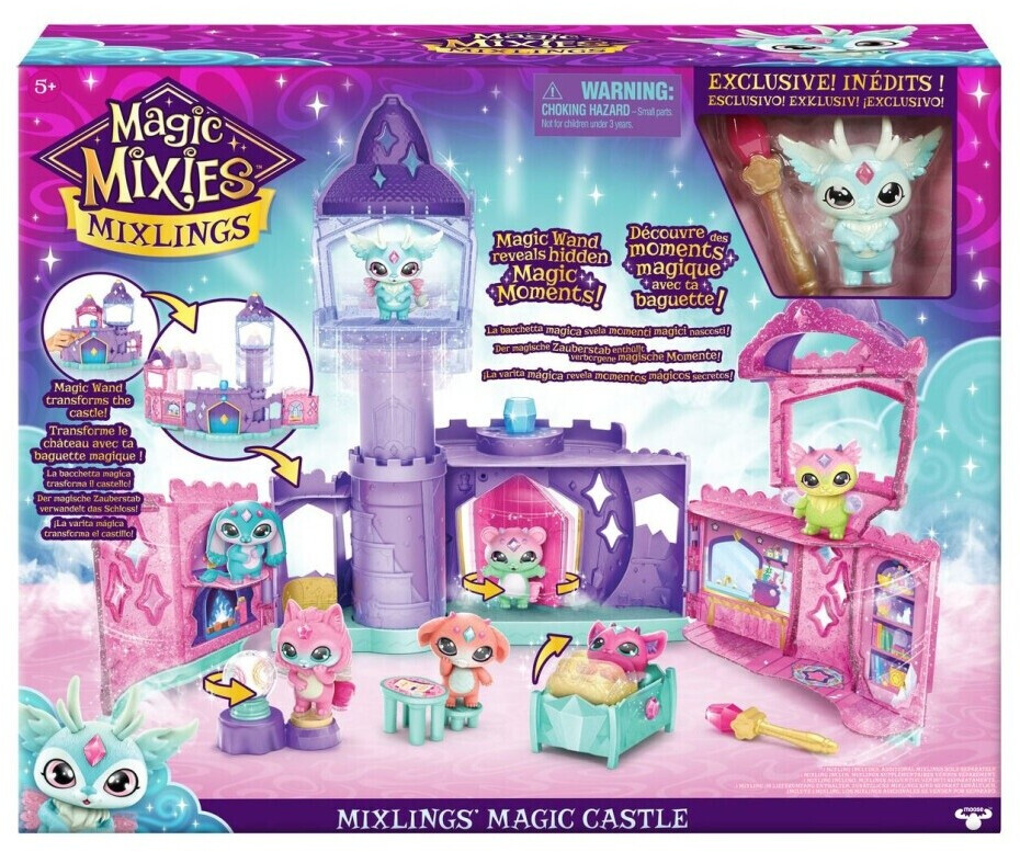 Magic Mixies Mixlings – magischer Kessel mit Antippen und Enthüllen-Funktion, Doppelpack bestehend aus einem Kessel, 2 Zauberstäben und 2 Mixlingsfiguren, Design kann variieren
