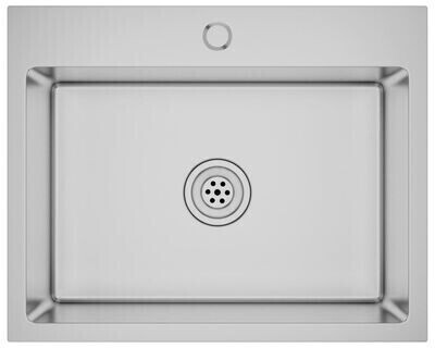 vidaXL Kitchen Sink Stainless Steel 59 x 44 x 20 cm silver (51512)