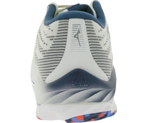 Mizuno Women s Wave Rider 26 snow white silver ibiza blue a 75