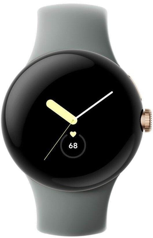 Google Pixel Watch Bluetooth boitier champagne dore bracelet vert sauge au meilleur prix sur idealo