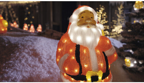 bunt cm Weihnachtsmann | IP44 bei 55 Konstsmide 118,99 € LED-Dekofigur ab (6247-103) Preisvergleich