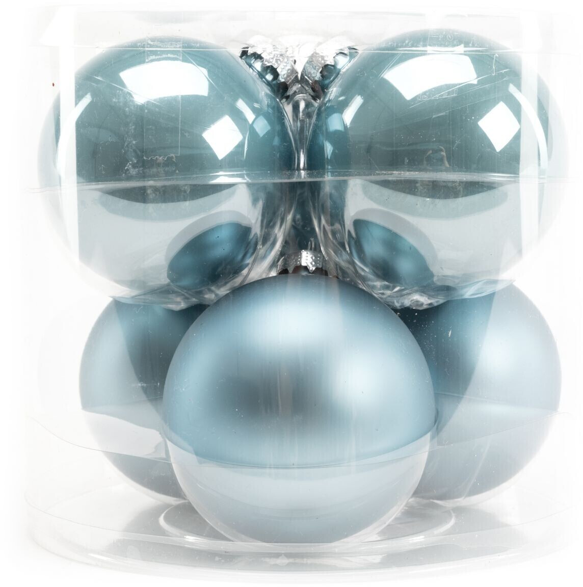 Trend Line Weihnachtskugeln Glas Ø8cm dämmerungsblau 6Stk. blau ab 5