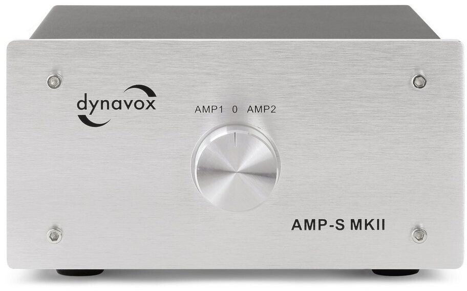 thumbnail image 2 of Dynavox AMP-S MKII Amplifier/Speaker Switch Box – Silver, 2 Input / 2 Output 2 of 5