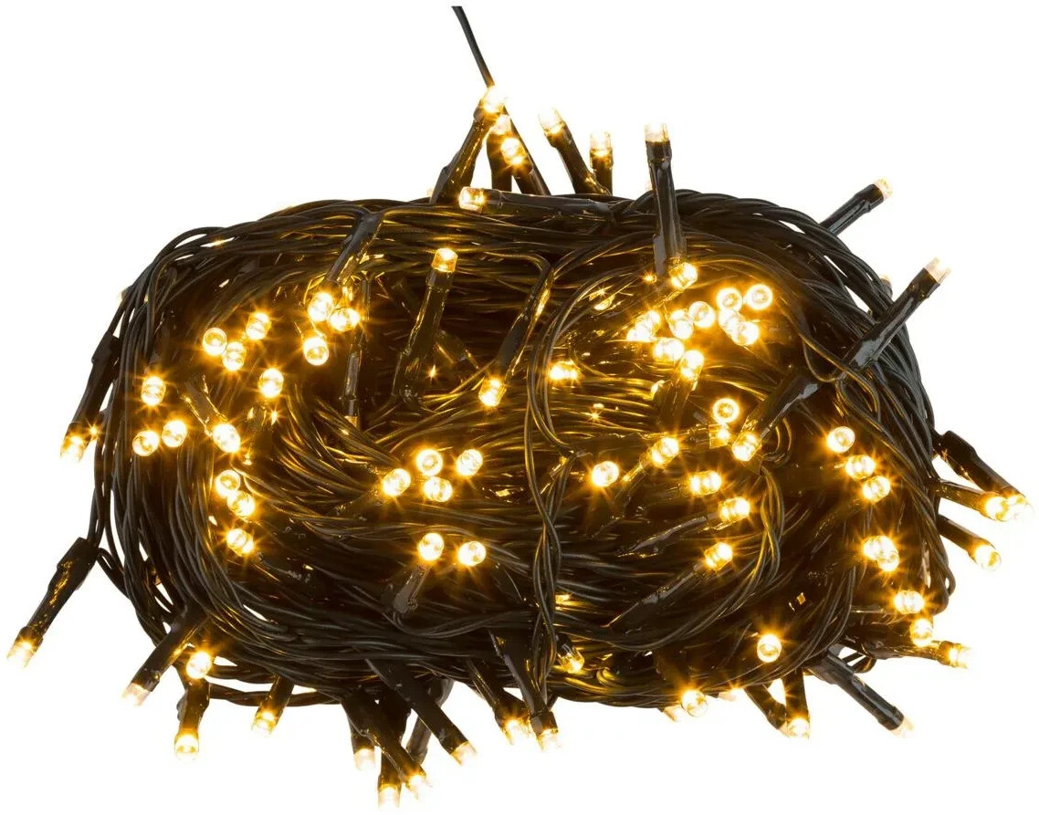 Idena LED Lichterkette 200er grün 27,9 m (31224) ab 21,38