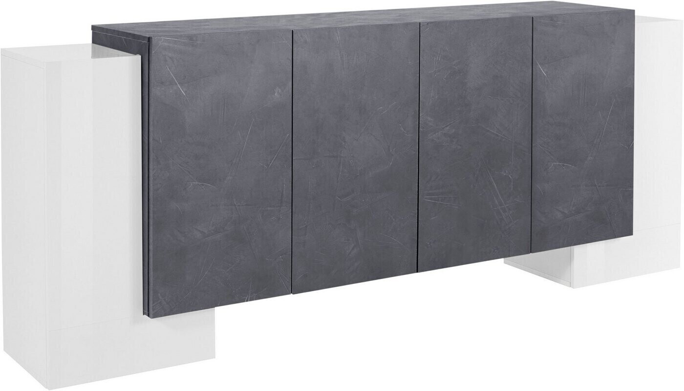 Tecnos Sideboard Pillon 210x85cm White/Slate