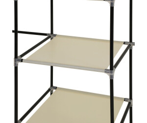 Dulap de haine pliabil, Songmics, Negru, 175 x 150 x 45 cm