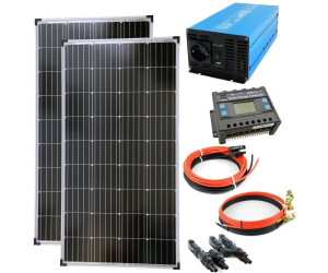 Solartronics Photovoltaik-Komplettset 2 x 130 Watt Solarmodul +  Spannungswandler TS1000 + Laderegler 20A (SET260W-TS1000) ab 323,49 €