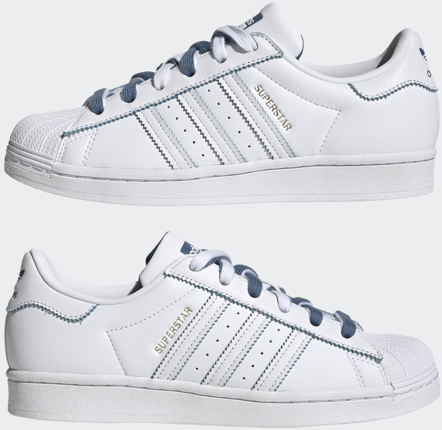 Adidas superstar damen hellblau hot sale