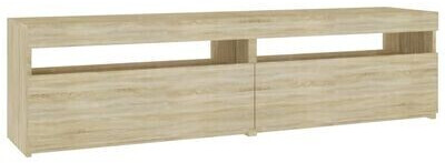 vidaXL TV Cabinets 2 pcs with LED Lights 75 x 35 x 40 cm Sonoma oak (804398)