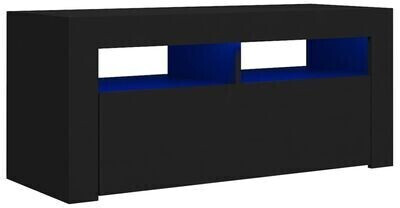 Photos - Mount/Stand VidaXL TV Cabinet with LED Lights 90 x 35 x 40 cm black  (804320)