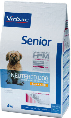 Virbac Veterinary HPM Senior Neutered Dog Small & Toy (3 kg)