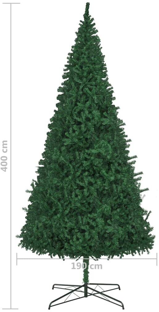 vidaXL Künstlicher Weihnachtsbaum mit Leds 400cm grün (3077737) ab 290 