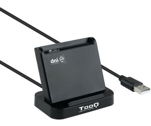 TooQ TQR-210W Couleur Blanche DNIe USB 2.0 480Mbps. Lecteur Externe dID électronique et de Cartes à Puce 