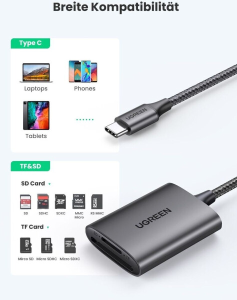 Ugreen 2 in 1 USB C SD Card Reader, Bild 5