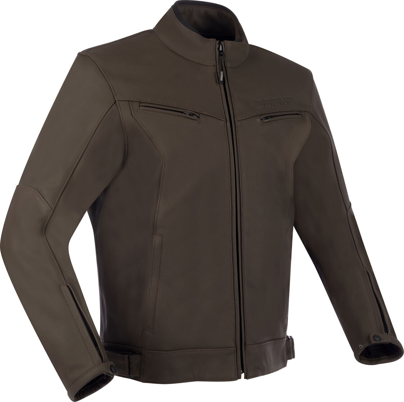 Image of Bering Derby Leather Jacket brown
