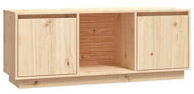 Photos - Mount/Stand VidaXL TV Cabinet Solid Wood Pine 110,5 x 35 x 44 cm natural (81433 