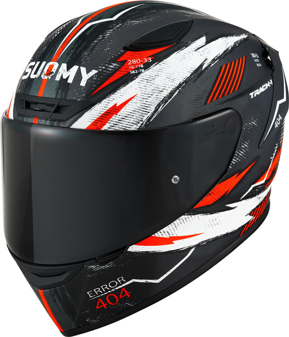 Photos - Motorcycle Helmet SUOMY Track-1 404 Dark grey Full Face 