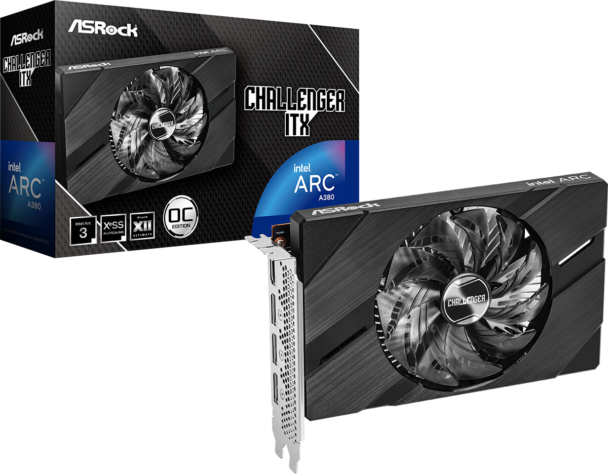ASRock Arc A380 Challenger ITX 6GB OC